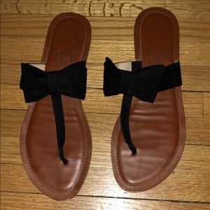 Jessica Simpson Bow Slip on Sandals